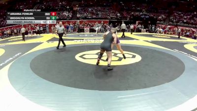 G-155 lbs Champ. Round 1 - Brooklyn Koebel, G-Fremont Ross vs Arianna Fowler, G-cf Northwest