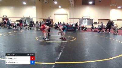 60 kg Cons 64 #2 - Gavin Green, M2 Training Center vs Hunter Arriaga, Flathead High School Wrestling