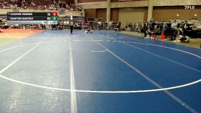 95 lbs Cons. Round 1 - Sawyer Bartelt, Westfield vs Cooper Heeren, GSL