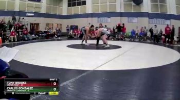 220 lbs Semis (4 Team) - Carlos Gonzalez, Franklin Community vs Tony Brooks, Crown Point