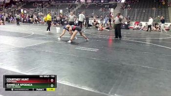 122 lbs Quarterfinal - Courtney Hunt, Team Idaho vs Daniella Apodaca, Team Colorado