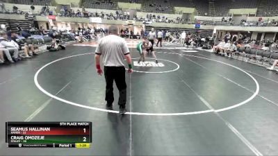 113 lbs Finals (8 Team) - Seamus Hallinan, Xavier vs Craig Omozeje, Staley