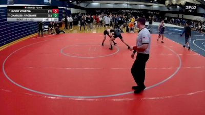 133 lbs Champ. Round 1 - Jacob Venezia, Nyu vs Charles Arobone, Scranton