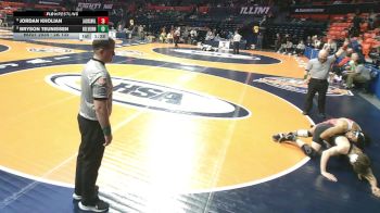 2A 132 lbs Champ. Round 1 - Jordan Kholian, Jacksonville (H.S.) vs Bryson Teunissen, Belvidere (North)