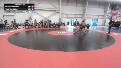120 lbs Cons. Semis - Caden Herrera, Driller Wrestling Club vs Santos Tizoc, Silver Creek WC