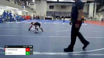 50 lbs Quarterfinals (8 Team) - Holden Clarke, Fulda/Murray County Central vs Kinsley Kothenbeutel, Pine Island