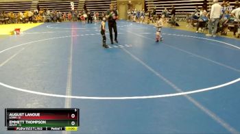 45 lbs Semis & 1st Wrestleback (8 Team) - August Lanoue, LCWM vs Emmett Thompson, BHVPP