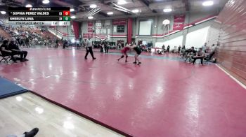190 lbs 7th Place Match - Sophia Perez Valdes, Oxnard vs Sherlyn Luna, South Hills