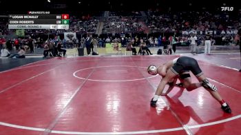150 lbs Cons. Round 4 - Coen Roberts, Lewiston vs Logan McNally, Wasatch Utah