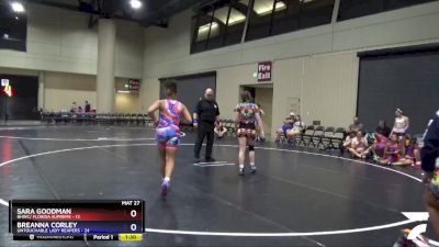 130 lbs Placement (4 Team) - Breanna Corley, Untouchable Lady Reapers vs Sara Goodman, BHWC/ Florida Supreme