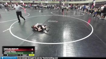 55 lbs Quarterfinal - Jaxton Moua, Brown Deer Jr Falcons Wrestling Club vs Waylon Ressler, DC Elite Wrestling