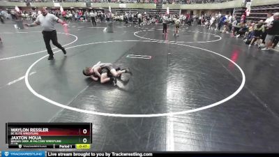 55 lbs Quarterfinal - Jaxton Moua, Brown Deer Jr Falcons Wrestling Club vs Waylon Ressler, DC Elite Wrestling