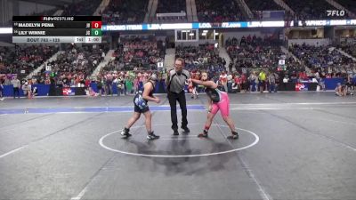 125 lbs Cons. Round 2 - Madelyn Pena, Jr Viking vs Lily Winnie, Junction City