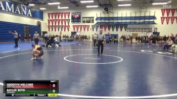 JV-5 lbs Round 1 - Addesyn Welcher, West Delaware, Manchester vs Baylee Boyd, Grinnell