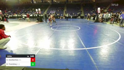 132 lbs Consi Of 8 #1 - Davi DosSantos, Arlington vs Dereon Tremblay, New Bedford