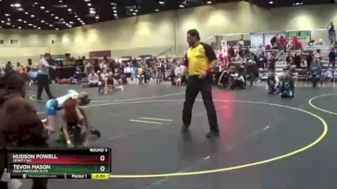 80 lbs Round 3 - Hudson Powell, DeWitt Wc vs Tevon Mason, Peer Pressure Elite