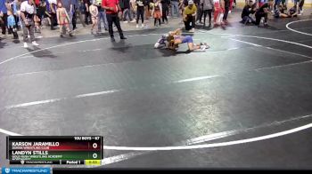 67 lbs 1st Place Match - Karson Jaramillo, Duran Wrestling Club vs Landyn Stills, Gold Rush Wrestling Academy Northwest