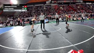 5A 144 lbs Semifinal - Matthew Martino, Bishop Kelly vs Cole Cooper, Lakeland