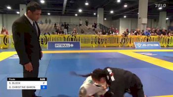 SARAH BLOCK vs DANIELLE CHRISTINE BARON 2023 American National IBJJF Jiu-Jitsu Championship