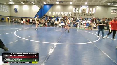 125 lbs Cons. Round 2 - Charles Davidson, Cougars Wrestling Club vs Dwayne Yellowhair, Skyridge