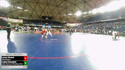 175-190 lbs Cons. Sub-semis - Lucas Strand, Washington vs Lukas Gonzalez, Lake Stevens Wrestling Club