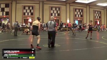 140 lbs Quarterfinals (8 Team) - Carter Chlebove, Mat Assassins Red vs Joey Randinelli, Olympic