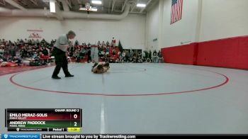 132 lbs Champ. Round 2 - Emilo Meraz-Solis, Eagle Valley vs Andrew Paddock, Fossil Ridge