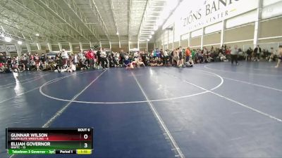 110 lbs Round 3 (4 Team) - Gunnar Wilson, Salem Elite Wrestling vs Elijah Governor, INWTC