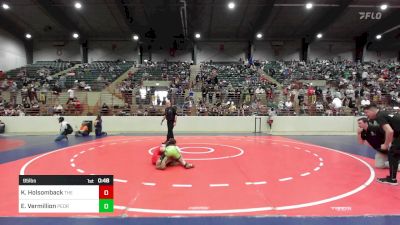 95 lbs Consi Of 8 #2 - Kori Holsomback, The Colosseum Training Center vs Evan Vermillion, Pedraza Wrestling