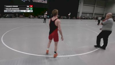 132 lbs Cons. Quarters - Chance Fisher, Tuttle Wrestling Club vs Kellen Downing, Flathead High School Wrestling