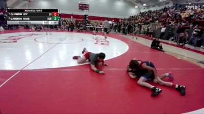79-87 lbs Round 2 - Quentin Ley, Platte Valley vs Gannon True, Bear Cave WC