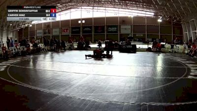 113 lbs Griffin Sensintaffar, Oklahoma Outlaws Blue vs Carver Hinz, Iowa Red
