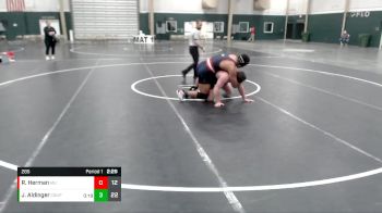 285 lbs Finals (2 Team) - Josiah Aldinger, CSU-Pueblo vs Ryan Herman, Maryville