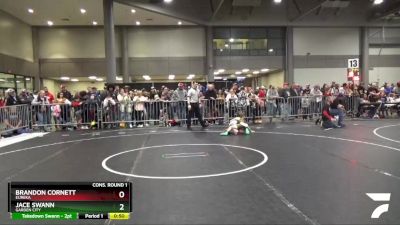 67 lbs Cons. Round 1 - Jace Swann, Garden City vs Brandon Cornett, Eureka