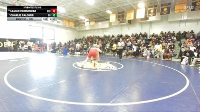 190 lbs Champ. Round 1 - Lillian Hernandez, Oxnard vs Charlie Falomir, Newport Harbor