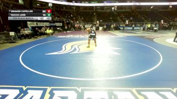 I-215 lbs 5th Place Match - Rocco Lore, Yorktown vs Manaen Capellan, Brentwood