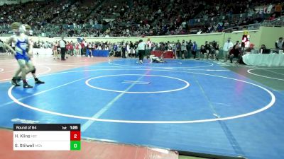 110 lbs Round Of 64 - Huck Kline, Hobart vs Sawyer Stilwell, McAlester