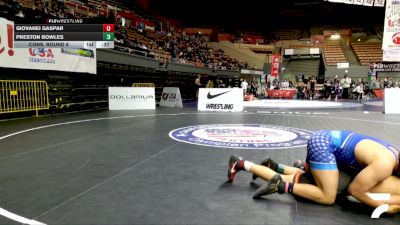 Junior Boys - 175 lbs Cons. Round 6 - Giovanei Gaspar vs Preston Bowles