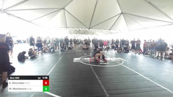 136 lbs Round Of 16 - Allyah Shumaker, Scotsmen WC vs Mila Mantanona, Coachella Valley WC