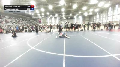 88 lbs Champ. Round 3 - Jagger Baublits, Team Aggression Wrestling Club vs Saleel Glover, West Valley (Spokane) Wrestling Club