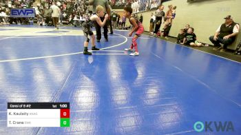 52 lbs Consi Of 8 #2 - Karter Kaulaity, ANADARKO vs Teller Crane, Shelton Wrestling Academy
