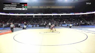 I-160 lbs 7th Place Match - Preston Jackson, Rush Henrietta vs Justin Gonzalez, Clarke