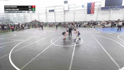90 lbs Consolation - Gavin Korver, WAR Wrestling Club vs Austin Arnlund, Kalispell WC