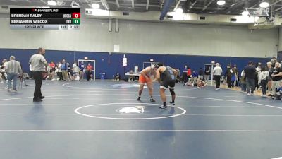 197 lbs 3rd Place - Brendan Raley, Coast Guard vs Benjahmin Wilcox, Johnson & Wales (RI)
