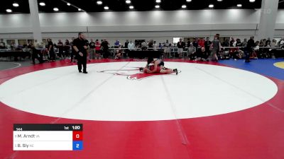 144 lbs 1/2 Final - Matthew Arndt, Virginia vs Bentley Sly, North Carolina