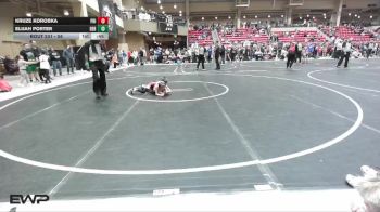 58 lbs Champ. Round 1 - Elijah Porter, Derby vs Kruze Korobka, Phillipsburg