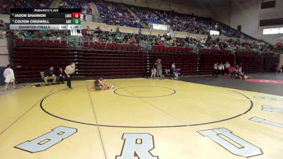 106 lbs Quarterfinal - Jadon Shannon, Lancaster vs Colton Creswell, Aiken