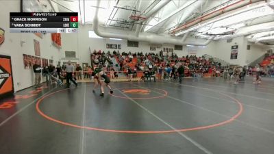 120 lbs Quarterfinal - Vada Schmidt, Lovell vs Grace Morrison, Star Valley