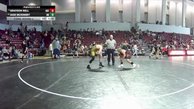 160 lbs Cons. Round 2 - Grayson Bell, Guerrilla Wrestling (GWA) vs Jase McKinney, Hopewell Wrestling