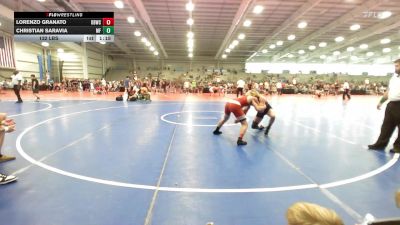 132 lbs Rr Rnd 1 - Lorenzo Granato, OBWC Red vs Christian Saravia, MF Young Bucks
